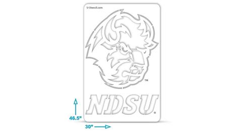 NDSU Mascot Stencil - The Tailgater NDSOOS-324 | U-Stencil - A Stencil ...