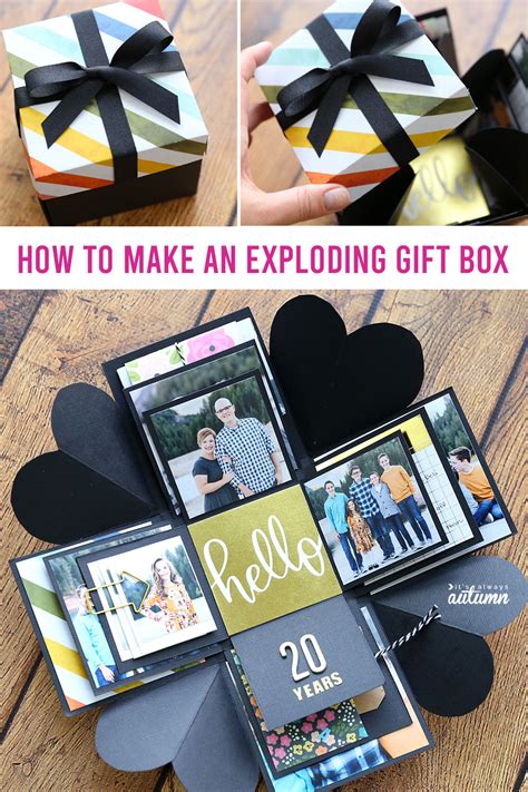 How to make an Explosion Box {cheap, unique DIY gift idea!} - It's Always Autumn