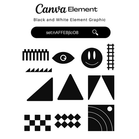 Black and White Canva Element Brand Keyword : set:nAFFEBjlcO8 Keyword Elements Canva, Code Black ...