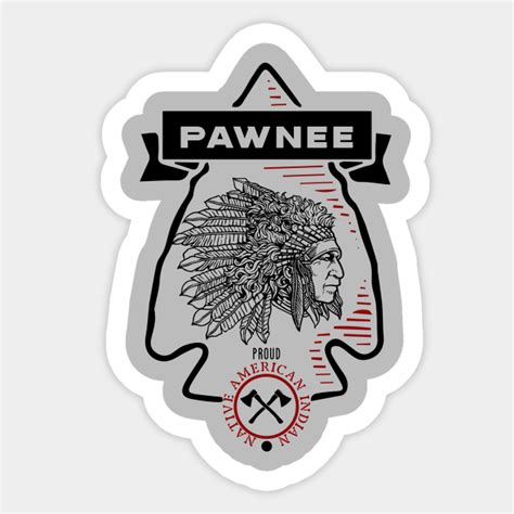 Pawnee Tribe Native American Indian Proud Retro Arrow - Pawnee ...