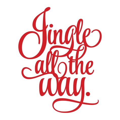 Jingle All the Way Holiday Vinyl Sticker christmas Decal - Etsy