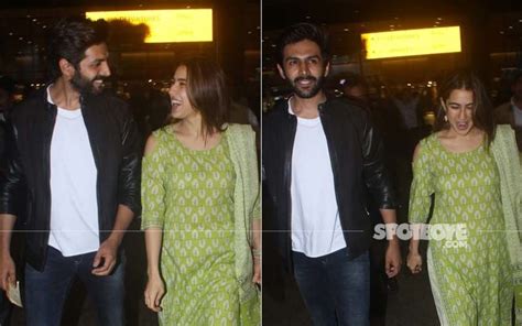 Sara Ali Khan- Kartik Aryan Snapped In Their Candid Best As They Are ...