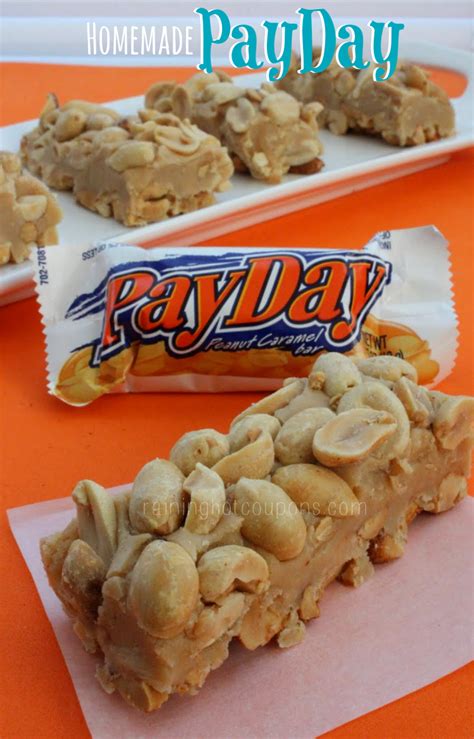 Homemade PayDay Candy Bars Recipe - My Recipe Magic