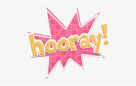 Hooray Scrapbook Titles, Kids Scrapbook, School Clipart, - Hooray Clipart Transparent PNG ...