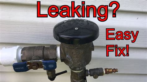 Sprinkler System Backflow Preventer Leaking - Captions Ideas