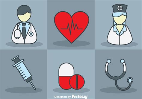 Doctor And Nurse Vector Set 121747 Vector Art at Vecteezy