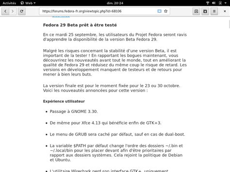 Fedora 29 - LinuxFr.org