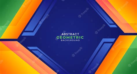 Premium Vector | Blue geometric colorful background