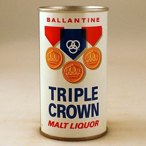 a can of ballantine triple crown malt liquor