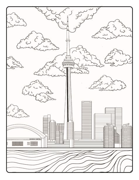 Toronto Skyline Drawing at GetDrawings | Free download