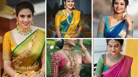 55+ Latest Pattu Saree Blouse Designs 2023 - Bright Cures