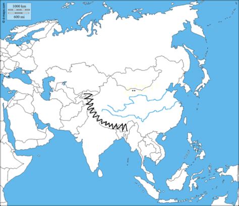 East Asia Physical Map Flashcards | Quizlet