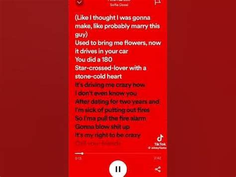 fire alarm sofie dossi #anime #musiclyrics #edit #songlyrics # ...