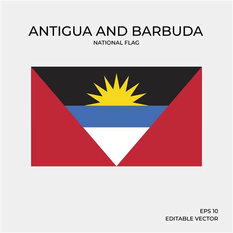 bandera nacional de antigua y barbuda 2159277 Vector en Vecteezy