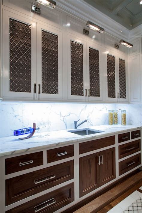 The Renovated Home - kitchens - white cabinets with wood door fronts ...