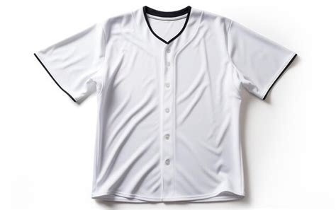 Premium Photo | Stunning Baseball White Jersey Isolated on White Background