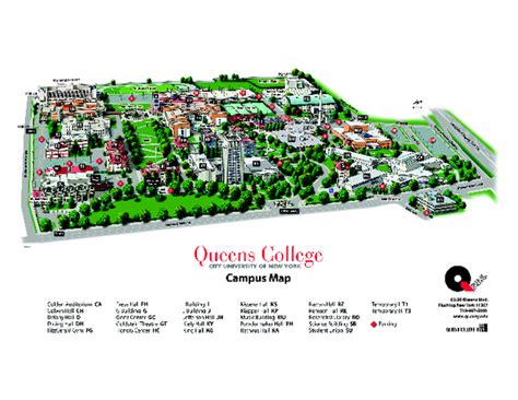 Queens College Campus Map - Flushing New York • mappery