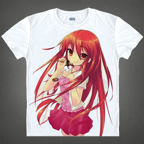 Burning Eyed Shana T Shirt Crimson Realm Shirt Cool t shirts Anime ...