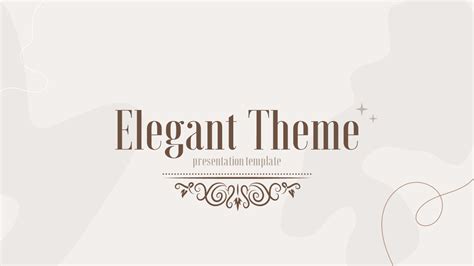 Elegant PowerPoint Template and Background