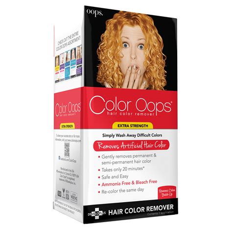 Color Oops Extra Strength Hair Color Remover, Bleach-Free Dye Corrector ...