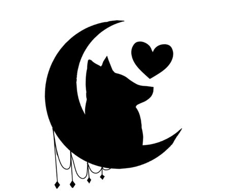 Wolf And Moon Clipart Transparent