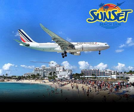 Airport Runway Live Cam from Sunset Beach Bar - Live Beaches