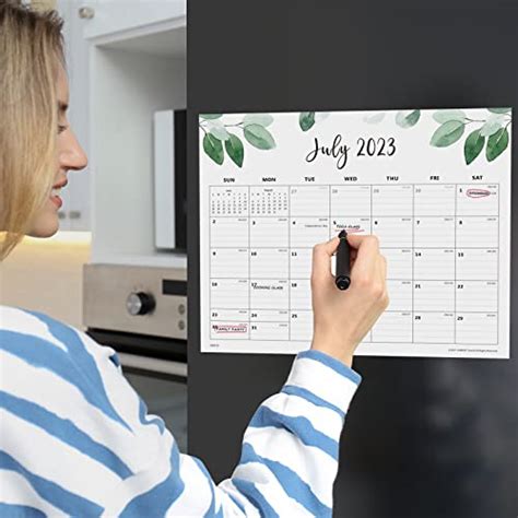 Magnetic Calendar for Fridge, Cabbrix Fridge Calender Runs From Jul 2023 - Dec 2024, Academic ...