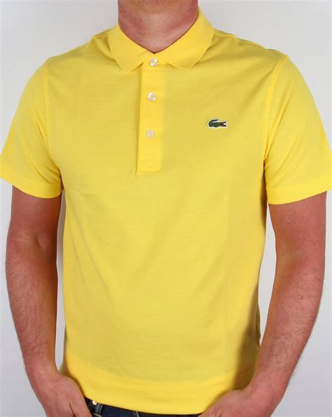 Lacoste Polo Shirt Yellow, short, sleeve, retro,old skool