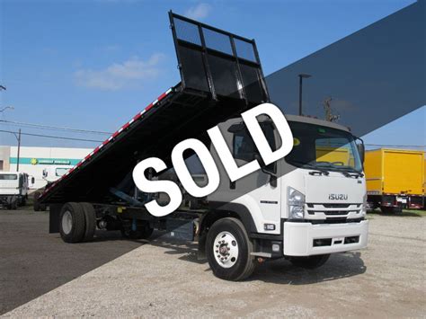 2023 New Isuzu FTR (24ft Flat Bed Dump) at Industrial Power Truck & Equipment Serving Dallas ...