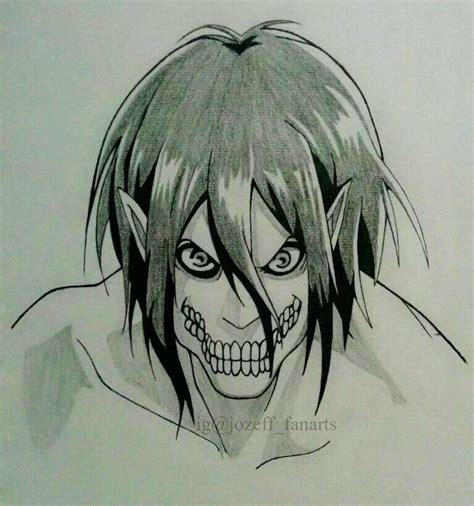 Eren titan drawing | Schizzi d'arte, Disegno arte, Schizzi