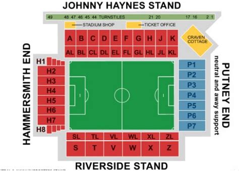 Craven Cottage Seating Plan & Tickets | Seat Compare