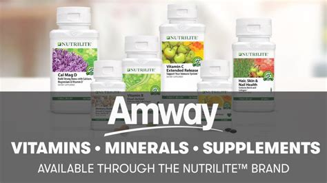 Nutrilite Vitamins, Minerals & Phytonutrient Supplements | Amway – Man ...