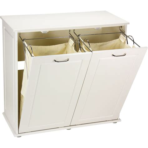 Laundry Hamper Cabinet Tilt Out - Amazon Com Homcom 31 Modern Country Free Standing Bathroom ...