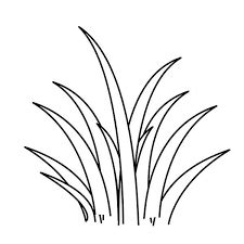 Image result for free clipart outline grasses | Coloring pages, Designs ...