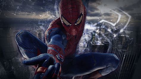 Spiderman Pose 2560x1440 HDTV Wallpaper