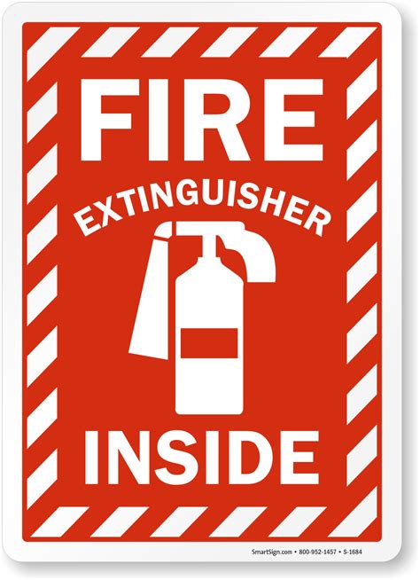 Fire Extinguisher Inside Signs | Fire Extinguisher Inside Labels