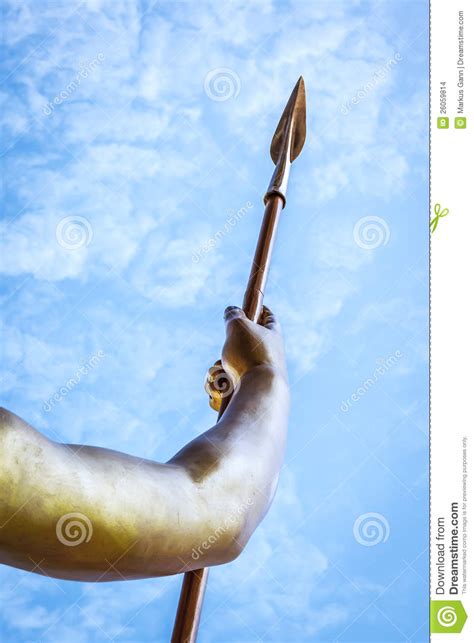 Golden spear stock photo. Image of spear, ornament, sculpture - 26059814