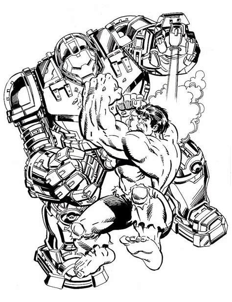 Lego Hulkbuster Coloring Page - Free Printable Coloring Pages for Kids