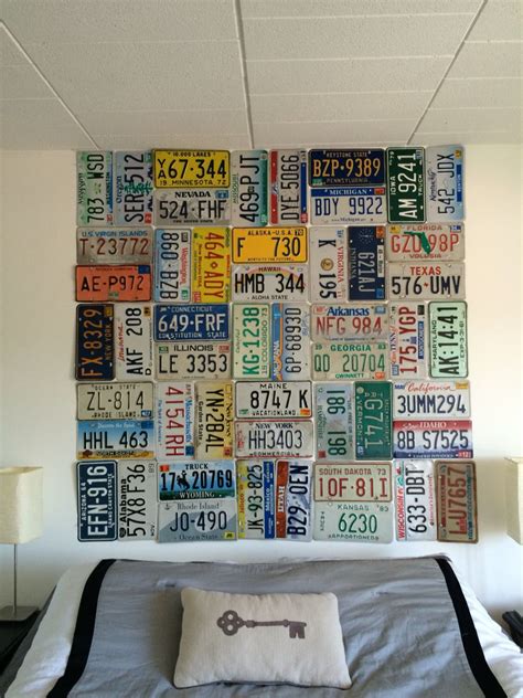 License Plate Headboard