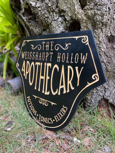 Vintage Apothecary Sign Personalized Halloween Decor Bar | Etsy