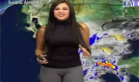 Susana Almeida goes viral: Weather girl has HUGE mishap on live TV, can you see why? | Daily ...