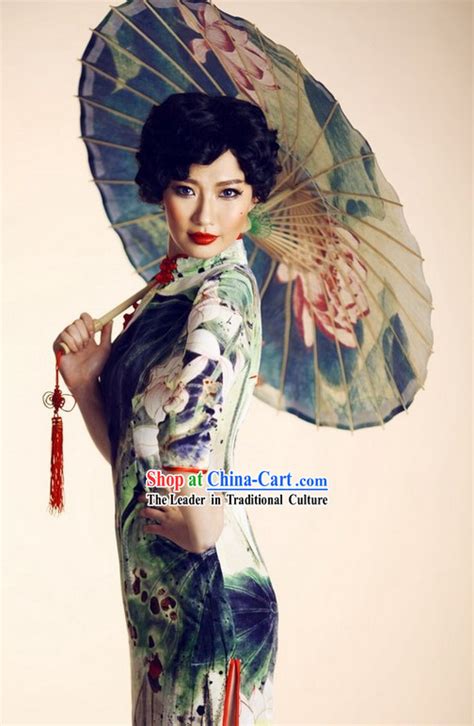 Traditional Chinese Silk Old Shanghai Style Silk Cheongsam