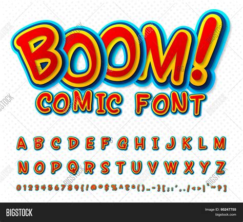 Creative Comic Font. Vector & Photo (Free Trial) | Bigstock