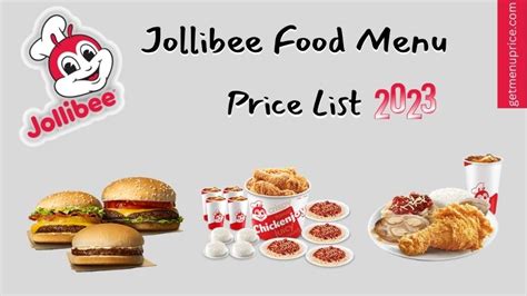 Jollibee Menu Price Philippines [Updated July 2023]