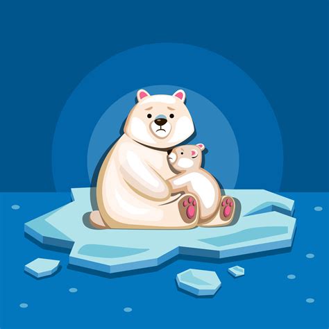 Polar Bears Global Warming Clipart