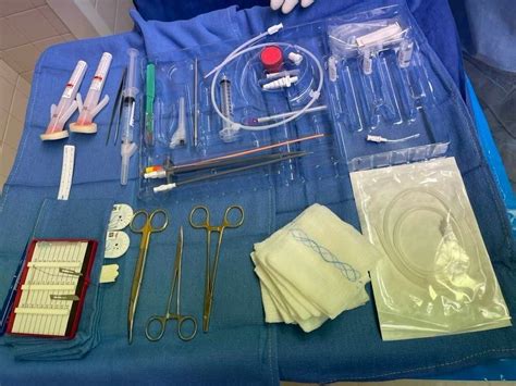 Pleurx Catheter Placement (chest) mayo stand and back table setup - CSTSetup