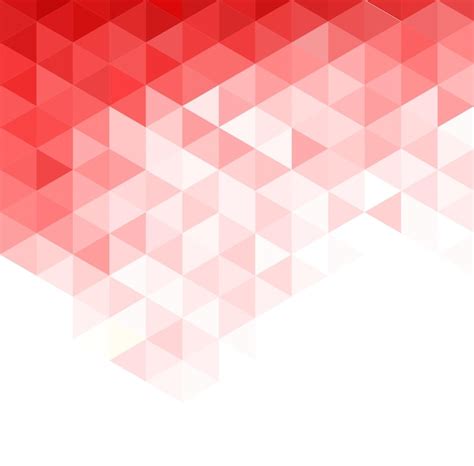 Premium Vector | Abstract triangular background Red geometric pattern