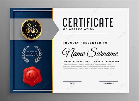 Professional Company Certificate Of Appreciation Template Template Download on Pngtree