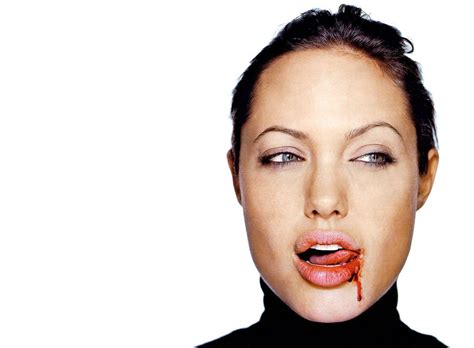 720x1520 Resolution Angelina Jolie Blood on Lips Portrait wallpaper ...