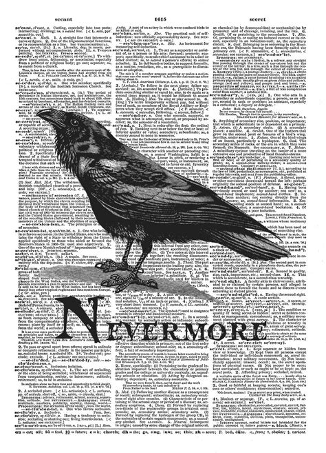 The Raven Nevermore Edgar Allan Poe Vintage and 23 similar items